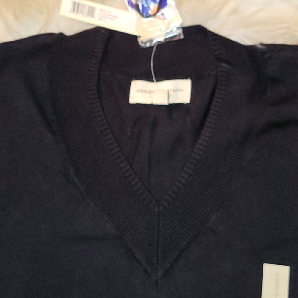 Nwt Adrienne Vittadini V neck sweater free dress - Picture 7 of 13